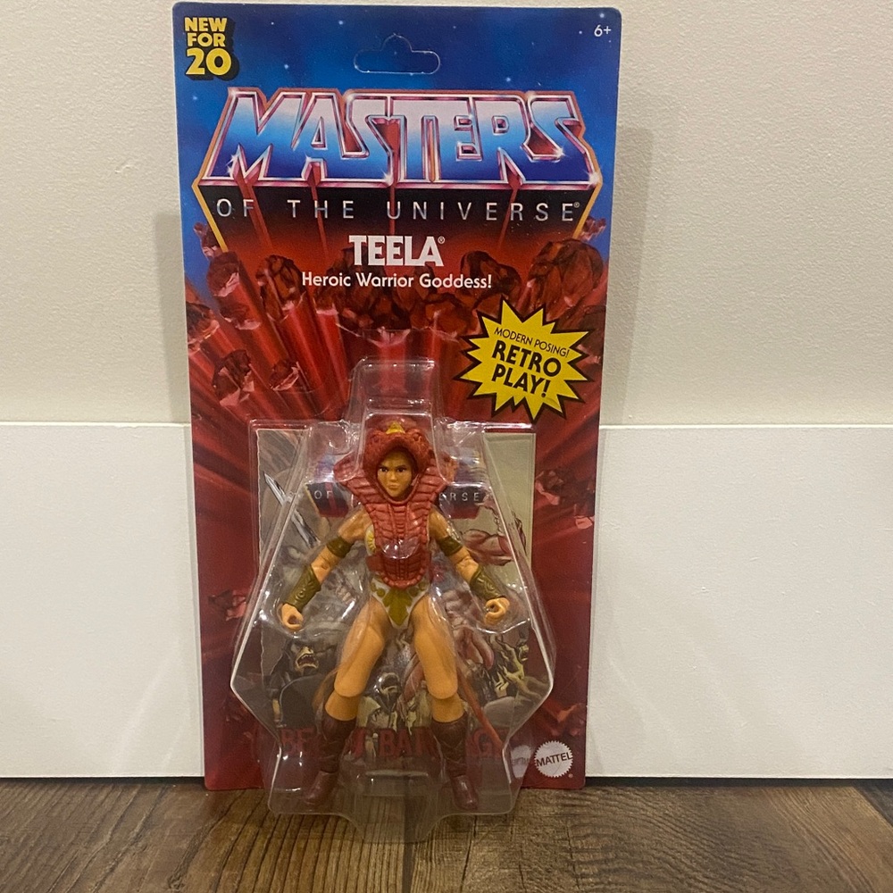 Brand New Mattel Masters of the Universe Teela Figure - Red and Tan